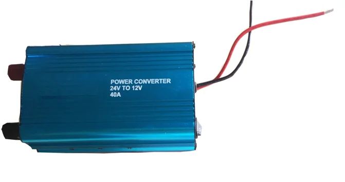 40A Step down DC 24V to 12V car power converter Voltage Regulators conversion device aluminium alloy case NC-05-PC003 | Автомобили и