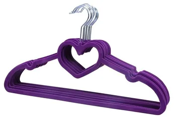 

Hangerlink Flocked Valentine Hangers/Clothes Hanger with Loving Heart (24 pieces/lot)