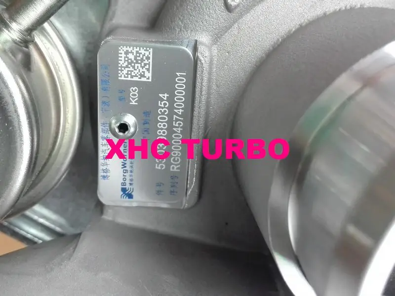 Турбокомпрессор K03 53039880354 1016500GD052 для JIANGHUAI JAC Ruifeng S5 M5 HFC4GA3-1D 2,0 T 130 кВт