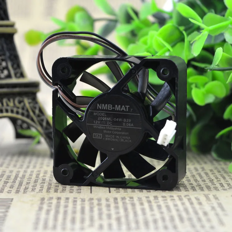 

NMB 2006ML-04W-B29 5015 12V 0.06A 5CM 5CM 3 wire Projector cooling fan