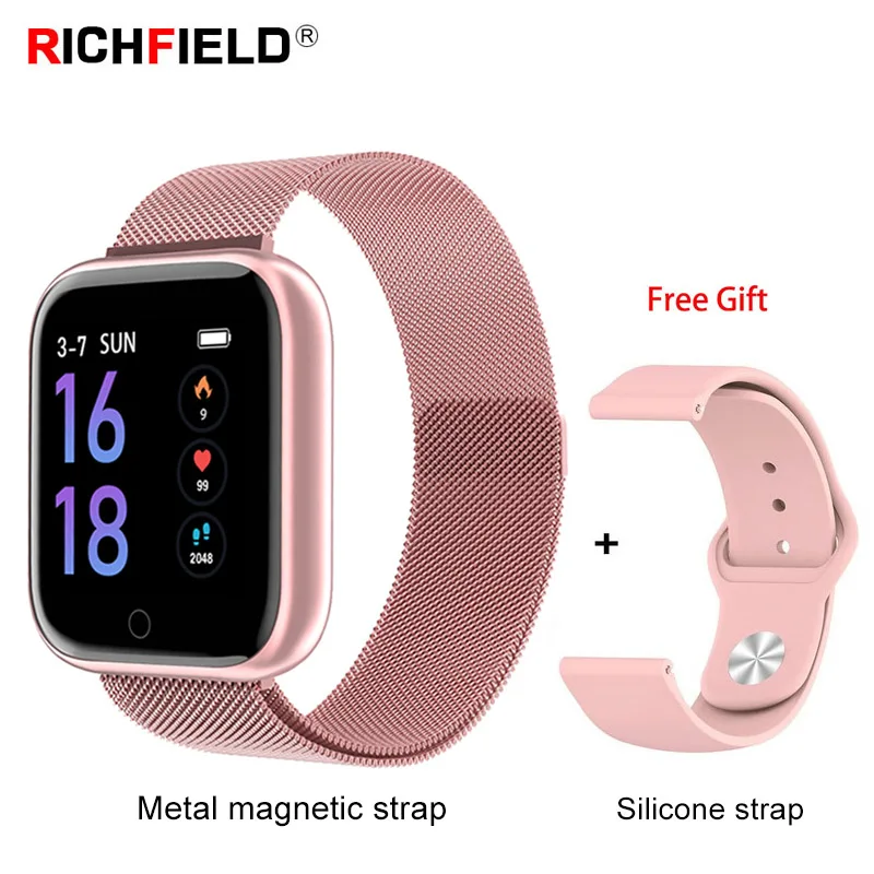 

Smart Watch Women Men Tracker Call Reminder Waterproof Blood Pressure Watch Smart Band Wristband Sleep Monitor Fitness Bracelet