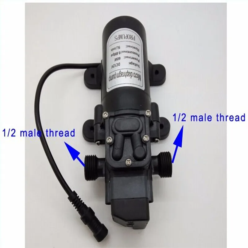 12V DC High Pressure Misting System 5L/min with 6pcs brass misting nozzles misting system 12V DC High Pressure Misting System 5L/min with 6pcs brass misting nozzles misting system