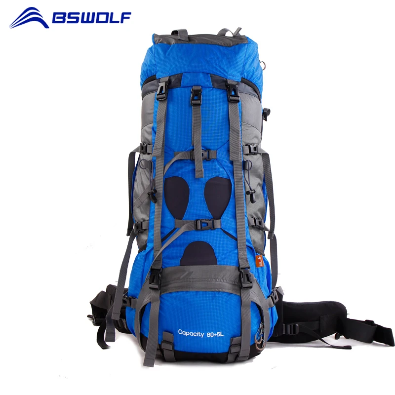 BSWolf 75L альпинистская сумка с дождевой крышкой рюкзак для путешествий водонепроницаемый альпинистский походный рюкзак для походов на природу оборудование
