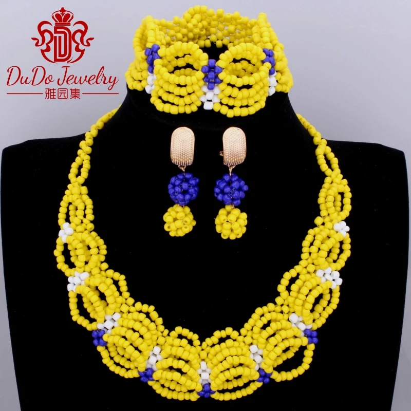 Комплект из колье и серёг в африканском стиле|jewelry sets|african beadsjewelry necklace sets |
