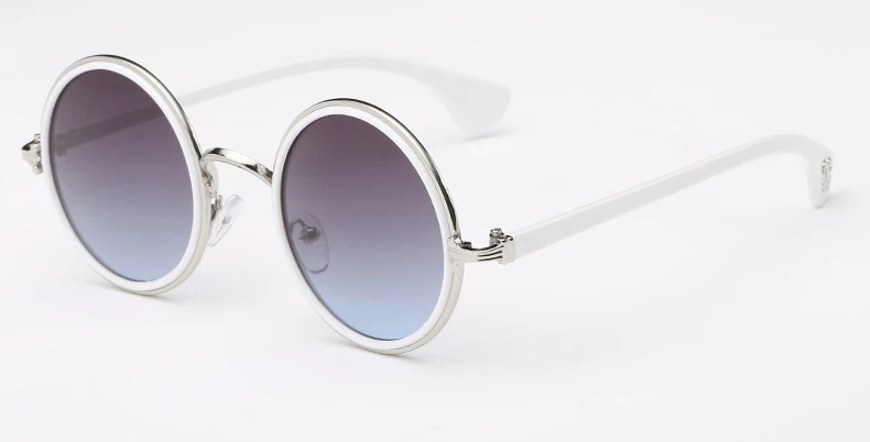 NICHOLAS, Ретро Круглые Солнцезащитные очки для женщин и мужчин, фирменный дизайн, сплав, женские солнцезащитные очки для мужчин, Oculos De Sol Feminino Lunette Soleil - Цвет линз: 13
