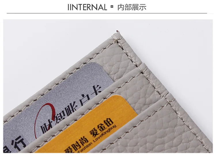 Стиль японский стиль зерно кожаный кошелек Миниатюрный держатель карт маленький дорожный порошок кошелек для денег