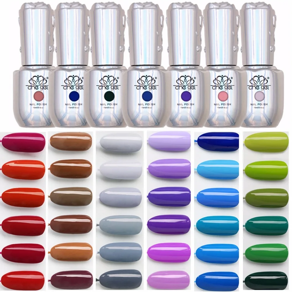 

Formaldehyde free Nail Art Design Manicure 6 Colors 15Ml Soak Off manicure tools Gel Polish LED UV Gel Nail Polishes Lacquer