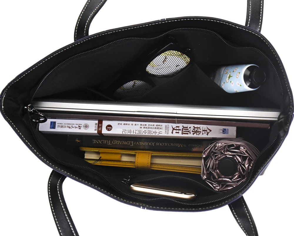 Desonra em Você Superior-lidar com Bolsas de Alta Bolsa de Couro Kpop Bolsa Preto Qualidade Adolescente Padrão Grande Viagem Bolsas Femininas 14 com sacos de alta qualidade saco de
