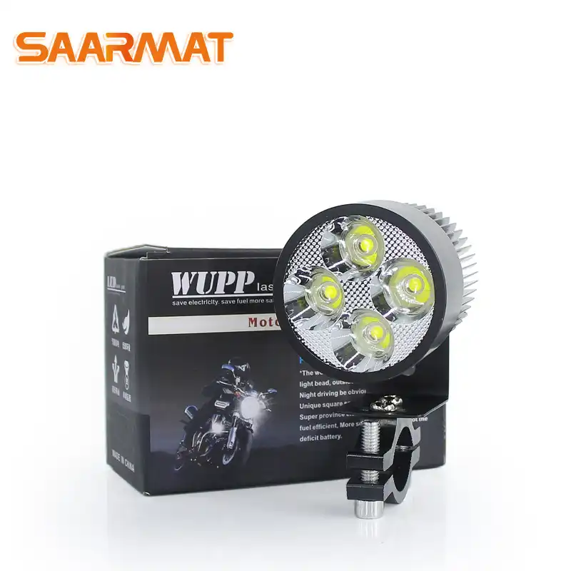 Akozon 30W 3 LED Spot Light Driving Phare antibrouillard DRL pour Moto V/élo