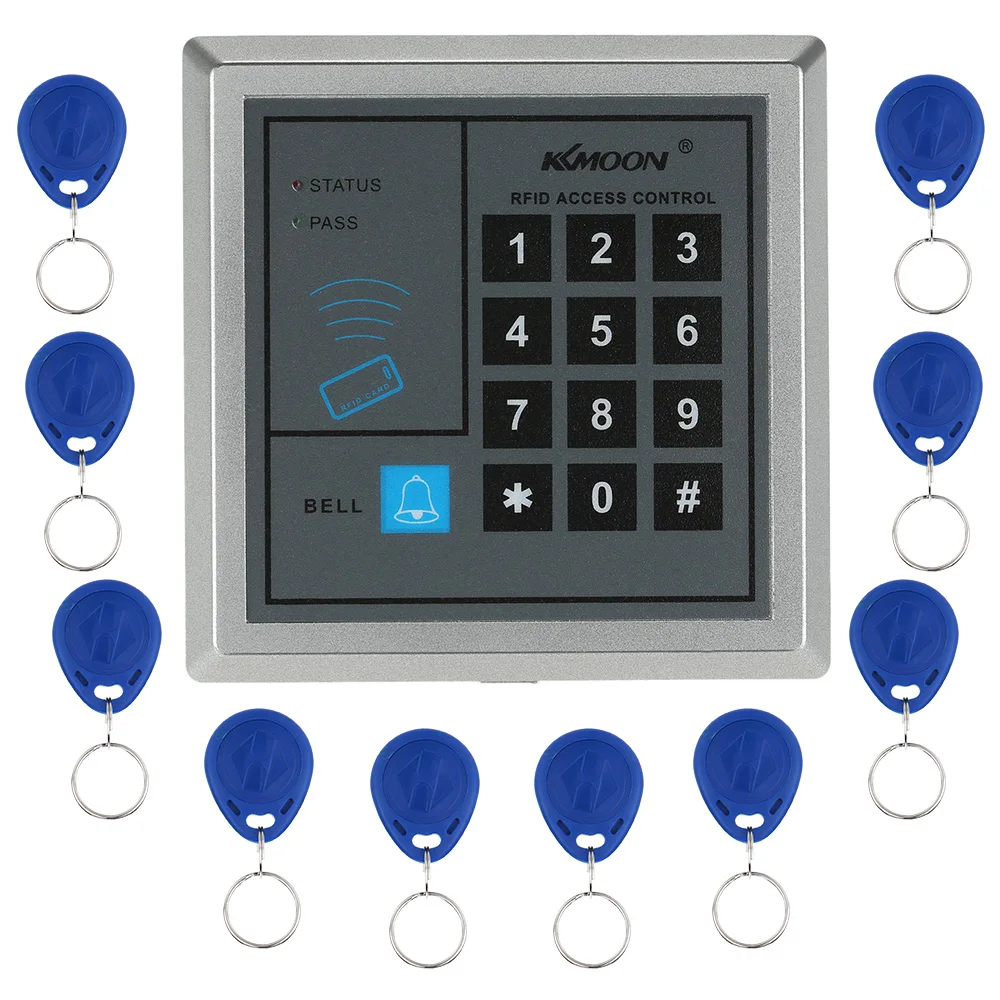 RFID Proximity Entry Door Lock Access Control System +10 RFID Keys Tags