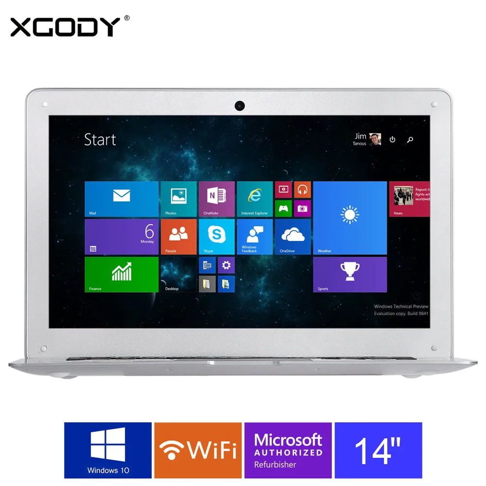 XGODY I2000 14 inch Windows 10 Laptop 2GB RAM 32GB ROM Intel Atom Z3735F 1 8Ghz