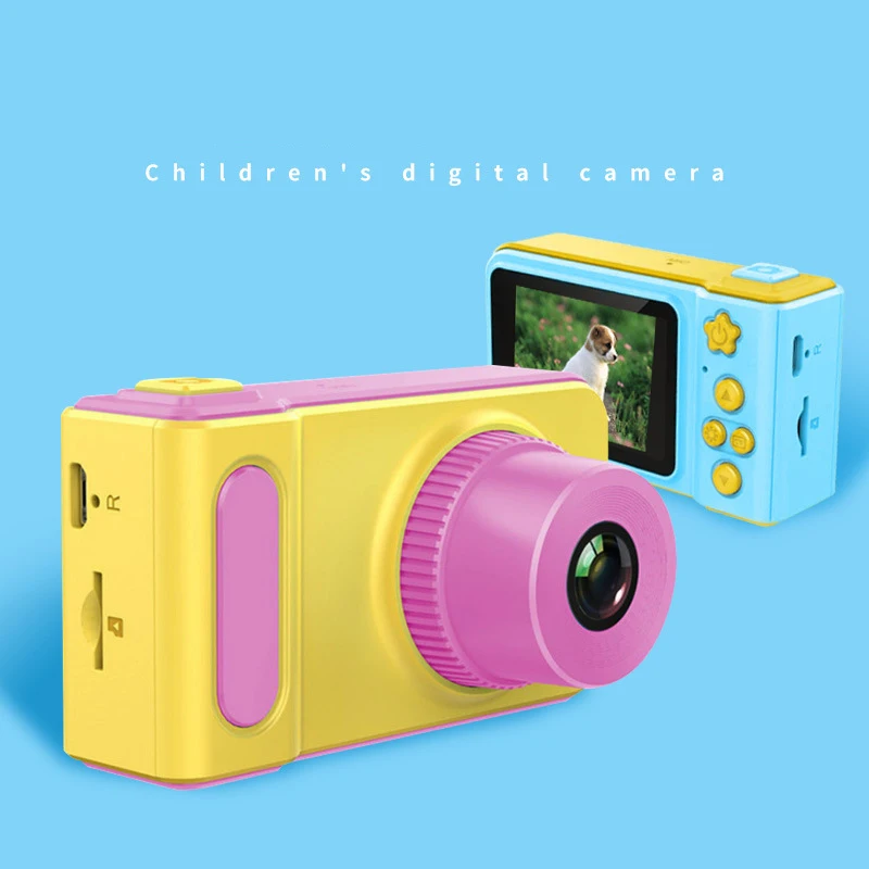

Mini Kids Digital Camera Toy Cute Camcorder Rechargeable Camera with 2 Inch Display Screen Children Educational Toy Outdoor Play