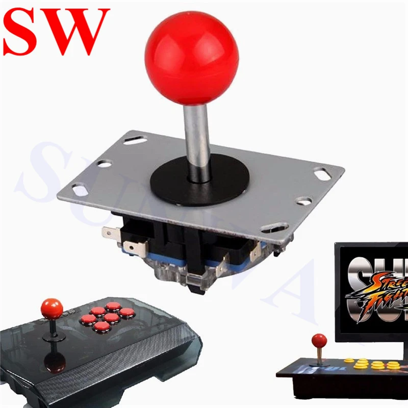 

2pcs Arcade Machine joystick 4/8 Way Sanwa Joystick with Microswitches Fighting Stick Parts for Game Arcade 7 Colors Topball