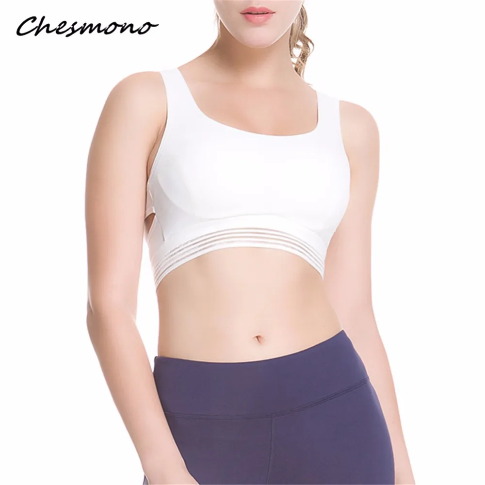 Sexy Women Fitness Bra Padded Compression Sport Bra Top Sportswear