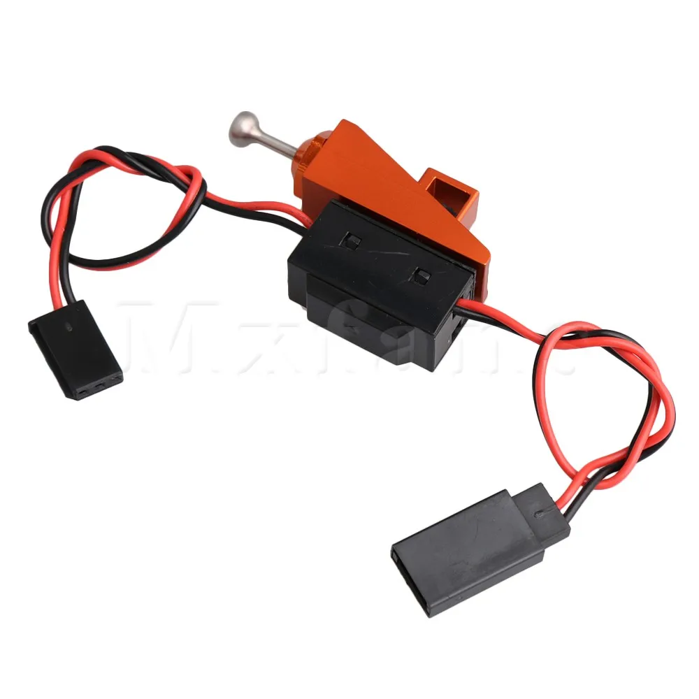 Waterproof Orange Aluminum Switch Mount Three Intercalation Switch for RC Boat