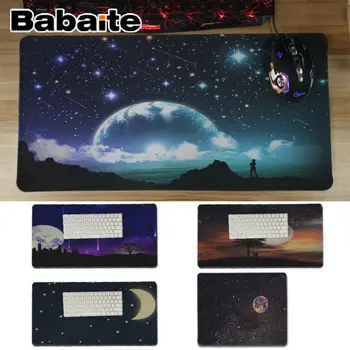 

Babaite In Stocked Stars and moon Anti-Slip Durable Silicone Computermats Professional Gaming Mousepad Keyboard Mat