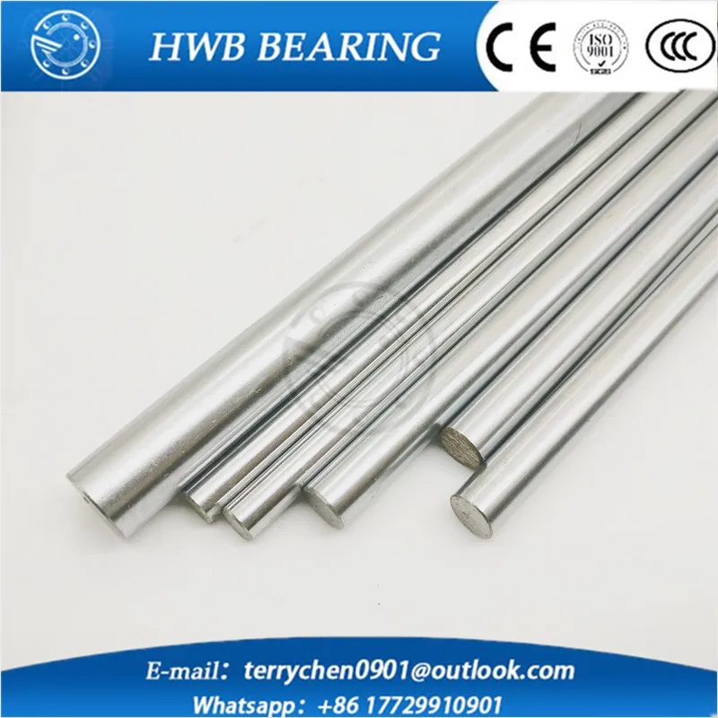 

Free shipping 2pcs/lot 6mm rod shaft WCS 6mm linear shaft L400mm chrome plated linear motion guide rail round rod cnc parts