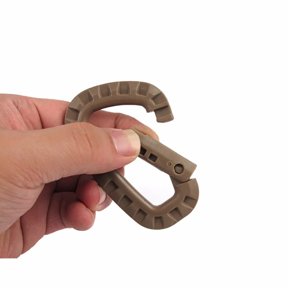 

Mini Climbing Carabiner Clip Militery Survival Kit Outdoor Hiking Equipment High Bearing Free Ship