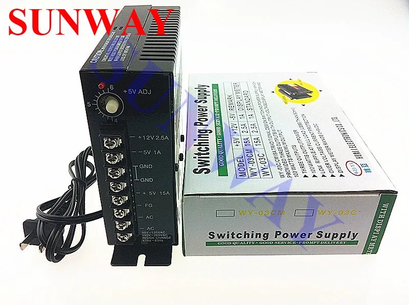 

110/220V 5V 15A/12V2.5A/-5V 1A Original 15A WEIYA Power supply-game accessory for amusement machine/arcade game machine