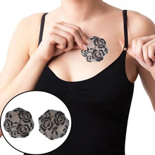 1 пара, Женский самоклеющийся бюстгальтер пуш-ап, укороченный топ, покрытие для сосков, силиконовые подушечки для бюстгальтера, Pasties Boob Tape, Женские аксессуары, нижнее белье