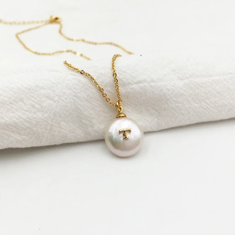 Натуральный Белый пресной воды барокко жемчужное ожерелье женское ожерелье Роскошные ювелирные изделия - Цвет камня: Серый