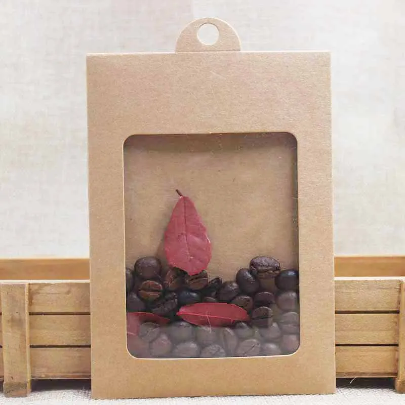 20 штук DIY крафт/белый/черный/розовый конфеты пакет вешалка окно с пленкой ПВХ подарки/productds дисплей футляр таможенной стоимости очень