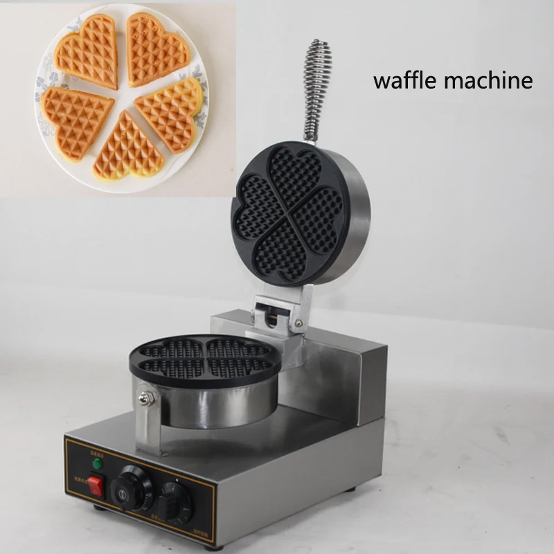 

Hot Sale Industrial Commercial single head Waffle Maker Machine round Waffle Maker Stainless Steel Waffle Iron Maker