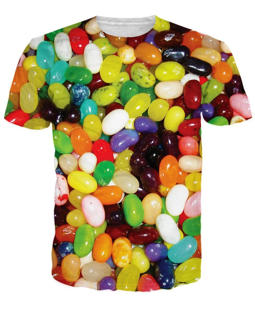 Women Men Jelly Beans T Shirt 3d tops colorful Easter t shirt beautiful ...