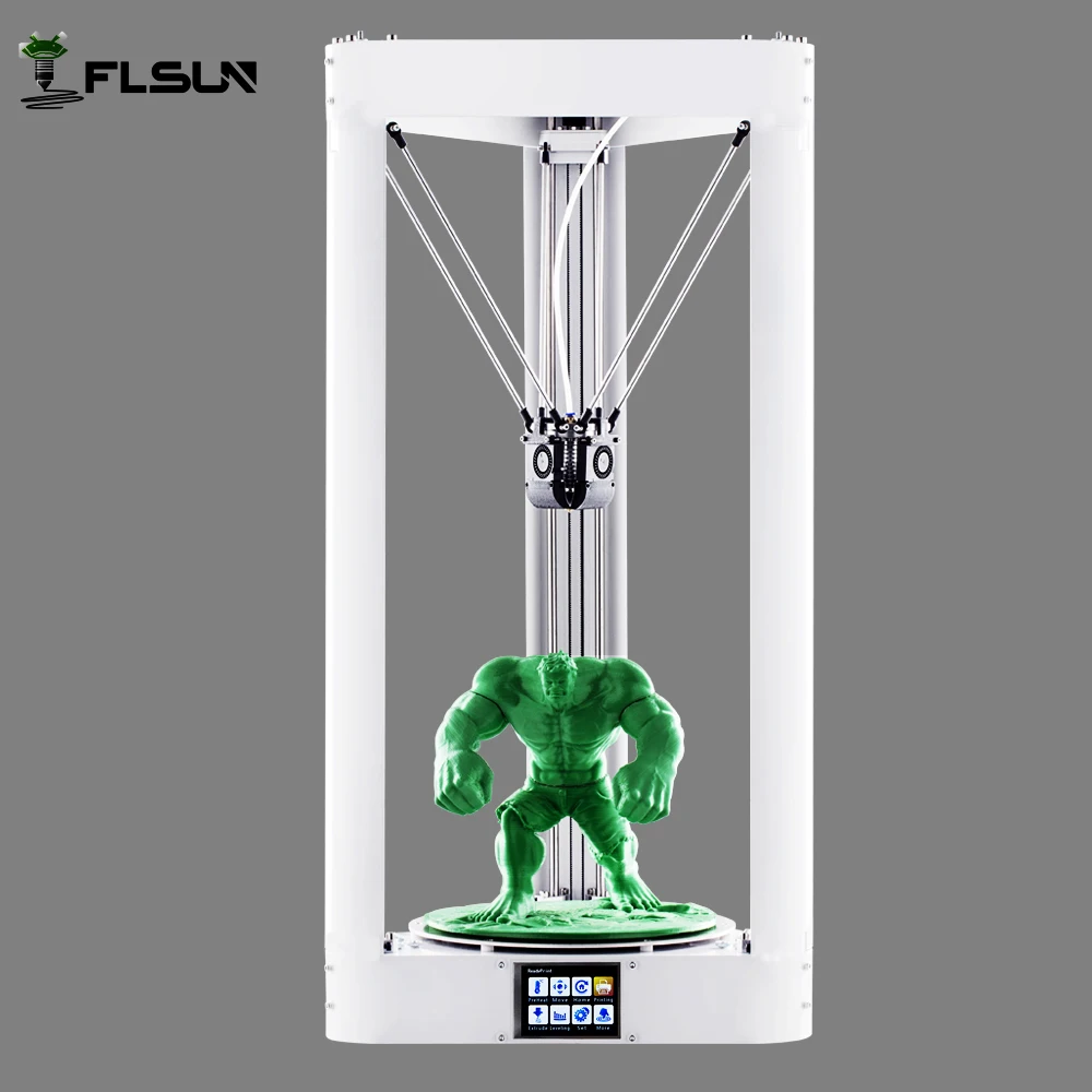 2017 New Design Pre assembled 3d Metal Printer Large Printing Size 260 260 360mm Delta Kossel