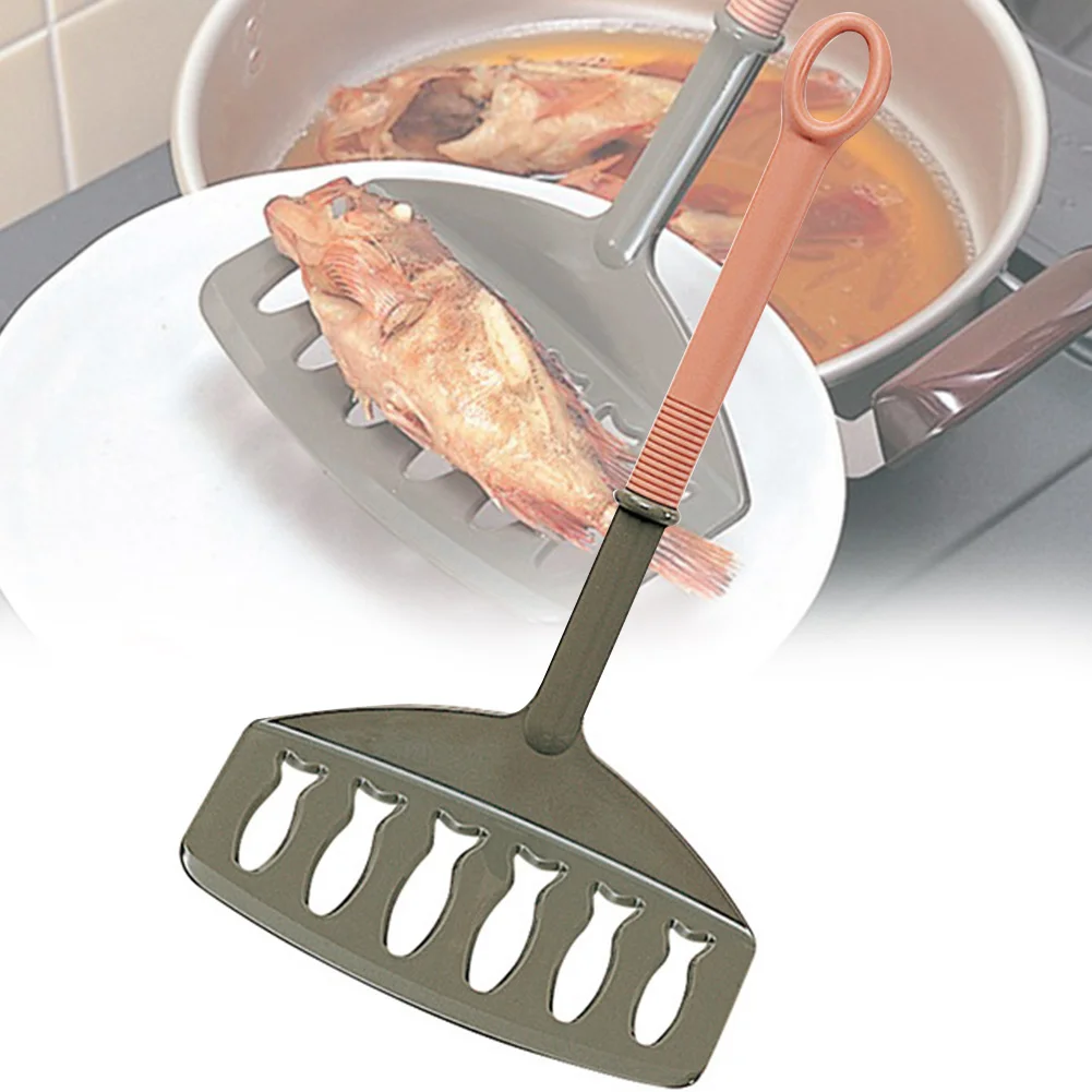 Жарка рыбы легко чистить широкое лезвие кухонная утварь термостойкие шпатель щелевая нейлоновая кухня