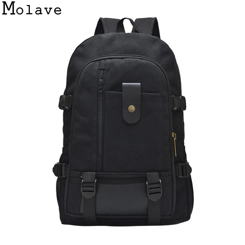 

New Fashion arcuate shouider strap zipper solid casual bag male backpack school bag canvas bag designer backpacks for men DEC26
