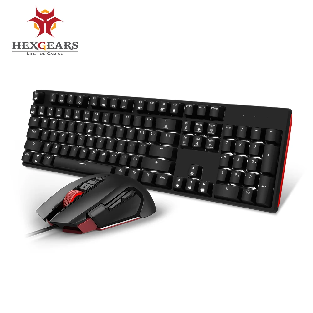 

HEXGEARS GK705 Hot Swap Kailh Box Switc Mechanical Keyboard Mouse Set GM201 6000 DPI Gaming Mouse Keyboard combo