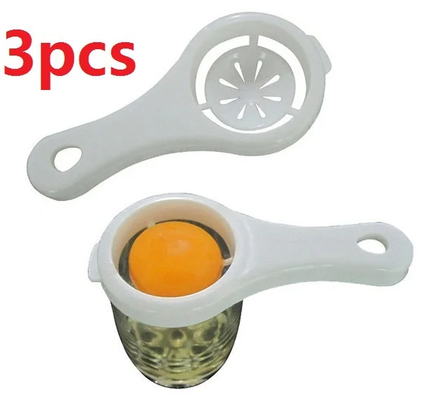New 3pcs/lot Egg White Yolk Separator Divider Kitchen Gadgets Cooking