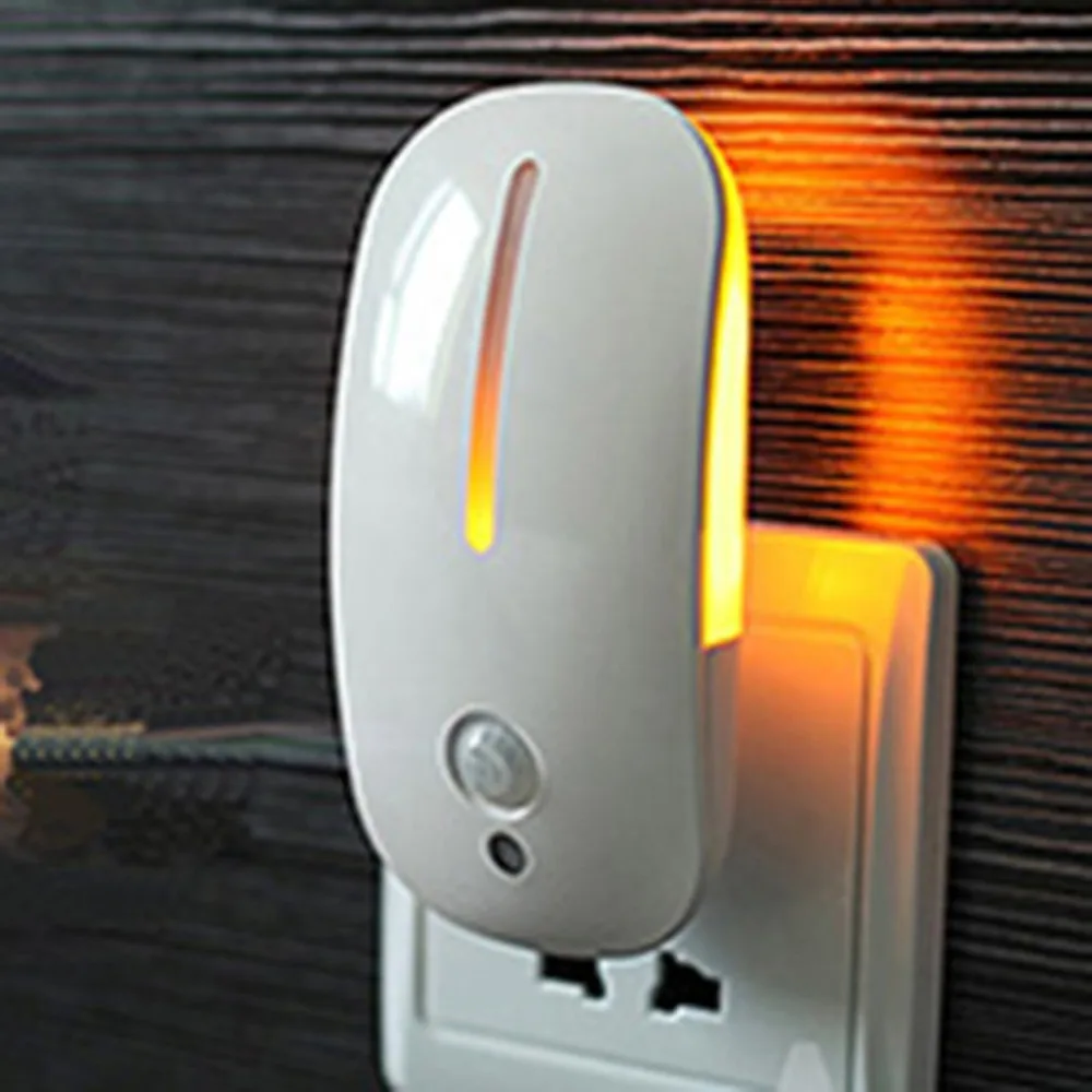 Mouse Shaped 9 LEDs Night Light Red Motion Sensor Activated & Auto