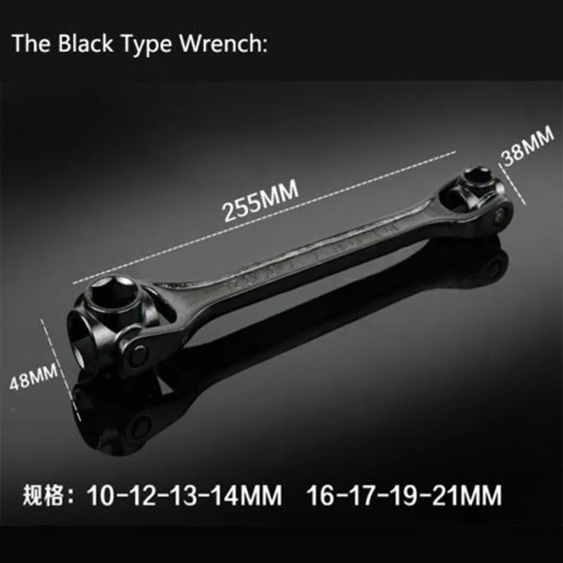 

8 In 1 10-22mm Dog Bone Shape Hexagon Socket Wrench Spanner Universal Tool