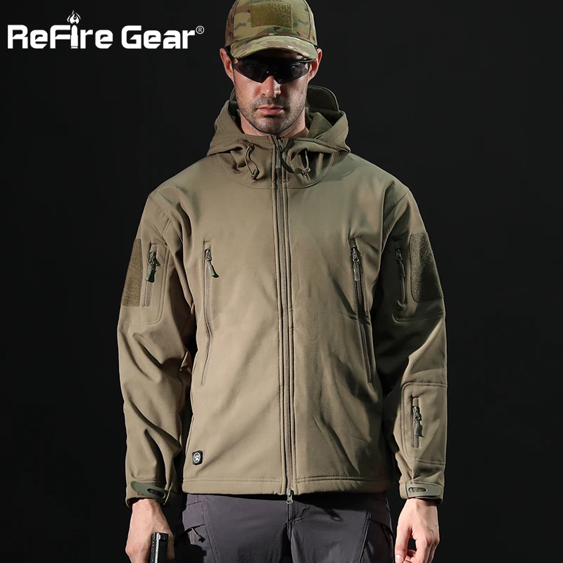 ReFire Gear Водонепроницаемая армейская тактическая куртка мужская камуфляжная