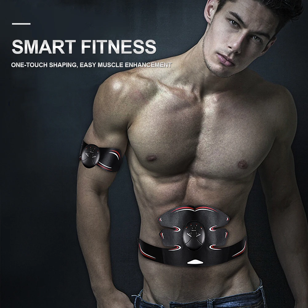 

Abdominal Muscle Trainer Electronic Muscle Exerciser Machine Fitness Press Stimulator Leg Arm Exercise Gear Workout Equipment