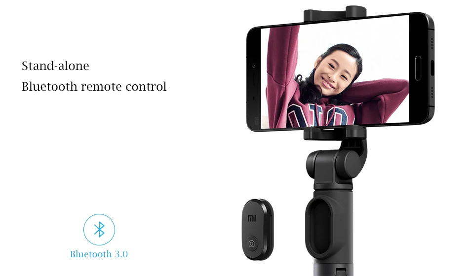 Xiaomi складной Ручной штатив селфи палка monopod selfiestick Bluetooth с беспроводным затвором для Android и Iphone