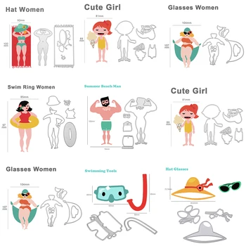 

Creative Summer Beach Series Metal Cutting Dies Stencils DIY Scrapbooking Embossing Die Cuts Photo Album Decor Greeting Cards