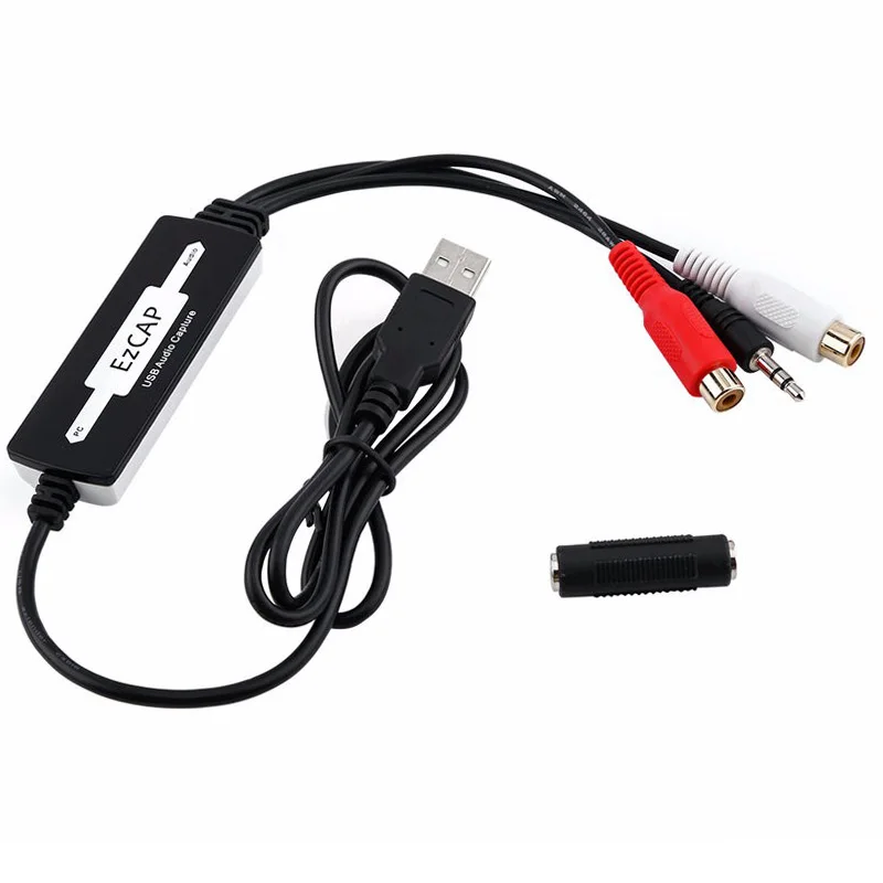 

Analog audio converter capture card for Windows7 8 10, MAC, Linux os, convert any RCA analog audio to digital through pc easier