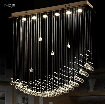 

Free shipping FOR DHL New Modern Crystal Chandelier for dining room L1000mm*W250mm*H1000mm lustre para sala indoor lighting