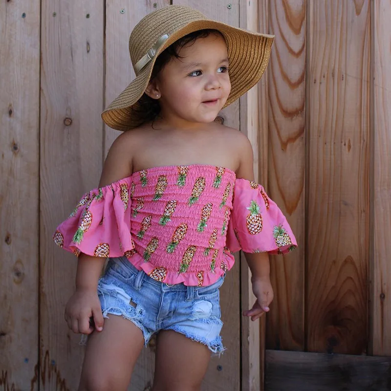 Baby Girl Clothes Toddler Girls Summer Clothing Pineapple Pattern
