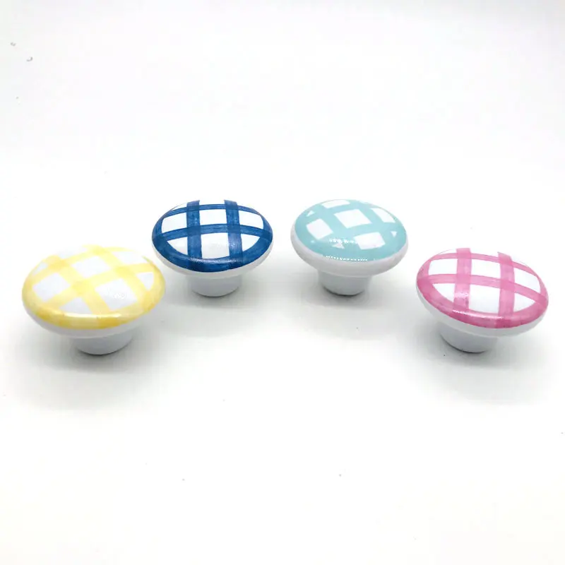1pc Candy color Drawer Pulls Single Round Wardrobe Cabinet door Knobs for Kids