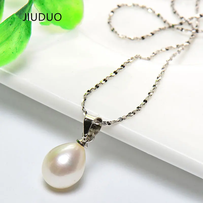 

Handmade DIY Wedding Party Jewelry gift 925 Sterling Silver Necklace Women Pearl Jewelry Pendants Classy Choker Gifts For Women