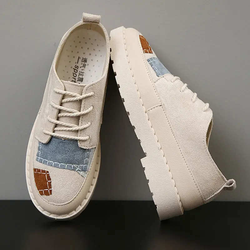 

Spring and autumn flat patch student Korean Harajuku style ins hip-hop tide shoes