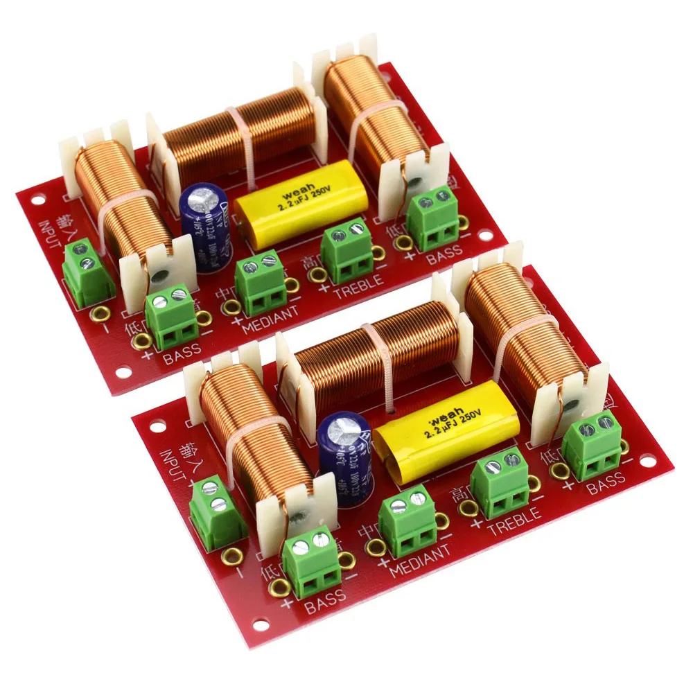 Trible + Midrange + Duplo Cruzamento de Áudio Divisor de Frequência Vias de 3 Alto-falante Ghxamp Baixo Vias Alto-falantes 200w 2 Peças 4 - Image 2