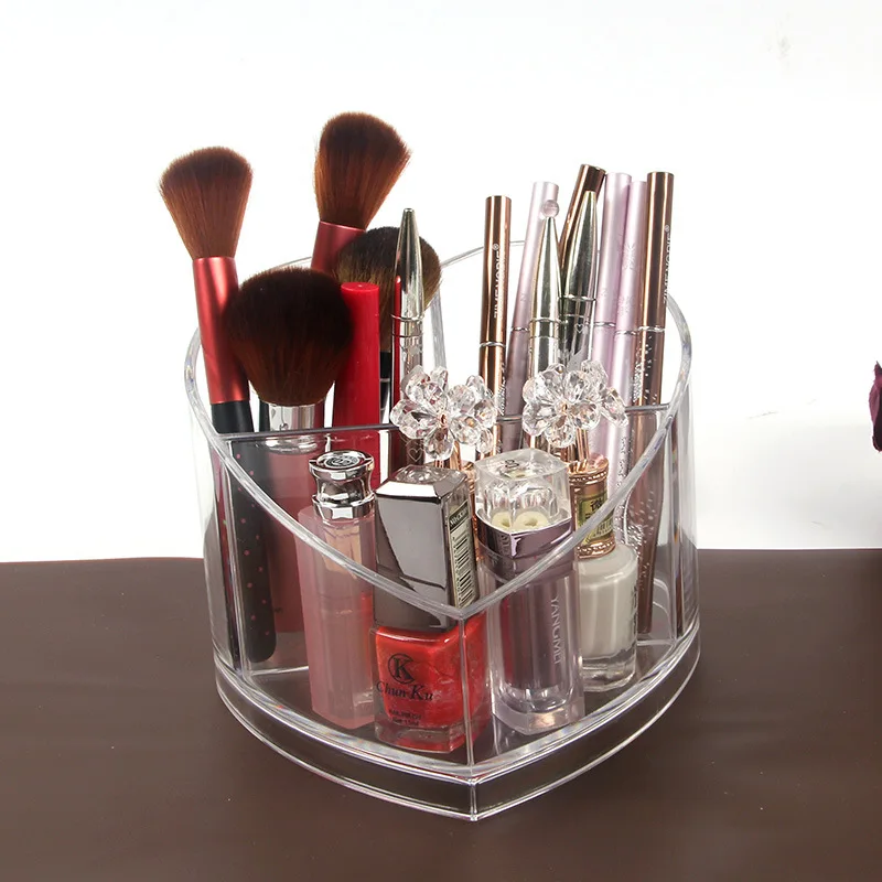 Acrylic Transparent Cosmetic Storage Box, Lipstick Eyebrow Brush