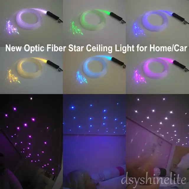 Us 19 94 5 Off Free Shipping Diy Optic Fiber Light Stars Ceiling Lamp For Children S Room Best Gift For Child Car 50pcs Ceiling Stars Remote In