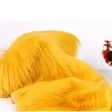 18 цветов Роскошные Длинные волосы искусственный мех Ткань плюшевая игрушка ткань 100x150 см