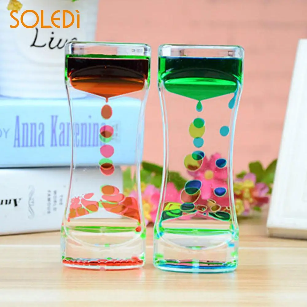 Oil Clock Oil Hourglass Stylish Oil leakage Illusion Timer Mix Color